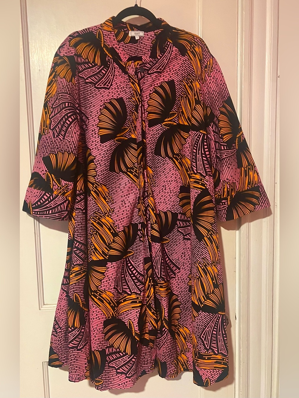Vibrant Pink & Orange  Zuri Dress